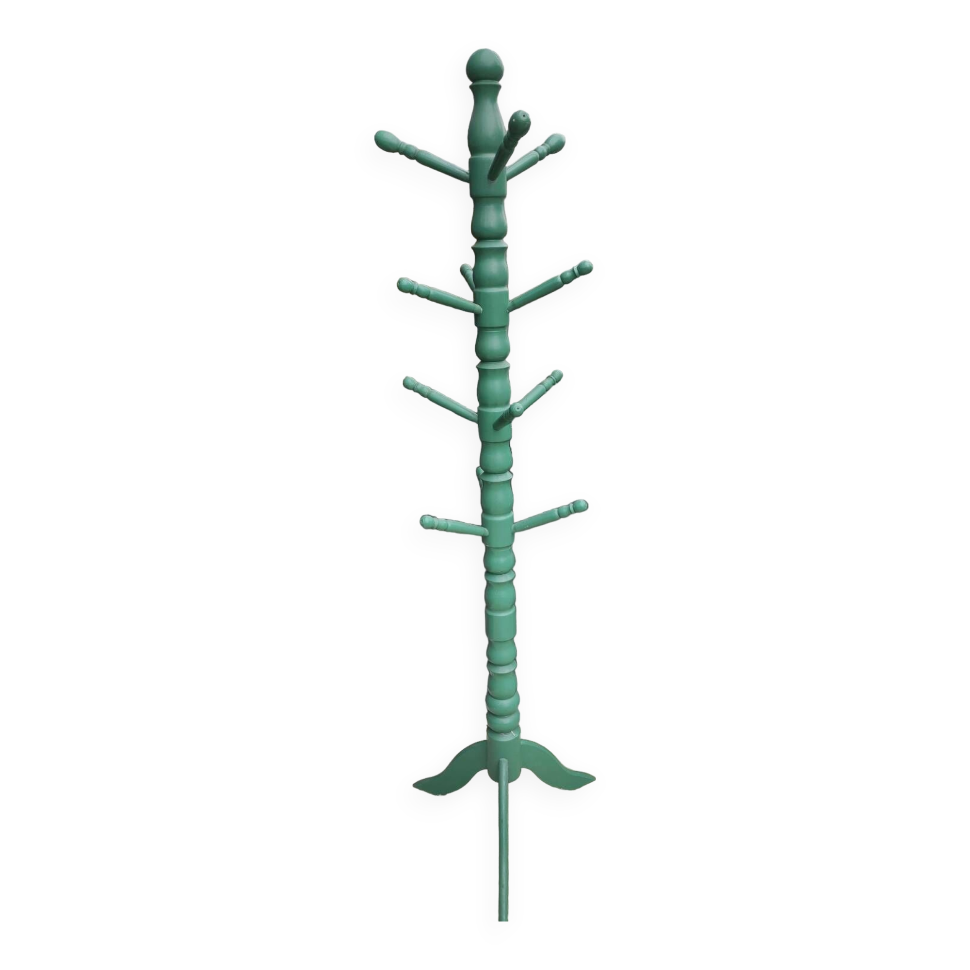 Vintage freestanding coat rack/12 hooks
