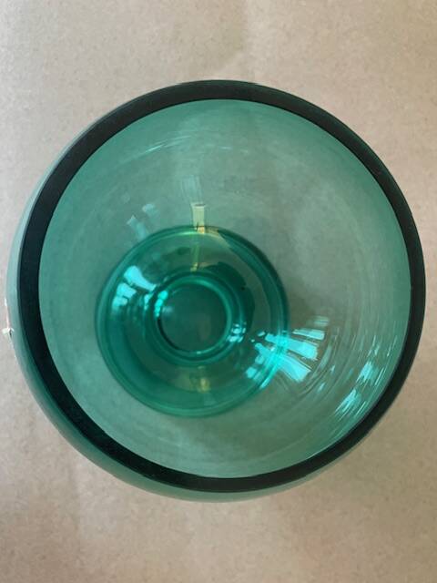 Ikebana Steckpokal vase, Ingrid glas, 1970s
