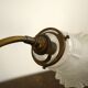 Brass lamp with glass globe
