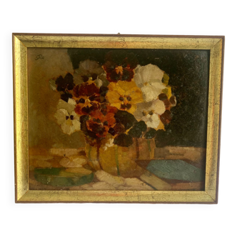 Oil Painting Pansy