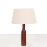 Vintage red glazed Mobach table lamp