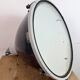 Large Industrial Enamel Factory Pendant Lamp with Glass Cover, 1960s
