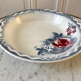Hollow round dish Digoin Sarreguemines model "Lot" 30s