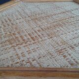 End of sofa. side table. wicker bamboo.vintage