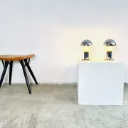 Lampe de table chromée par Motoko Ishii pour Staff Leuchten, Allemagne, années 1970.
