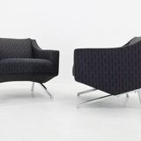 1970s Pair of Italian Design Armchairs