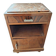 Vintage Wooden Nightstand with Marble Top