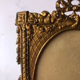 Golden metal photo frame