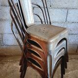 Set of 4 chairs Tolix A Xavier Pauchard 1930