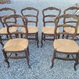 6 chairs louis xv mulch
