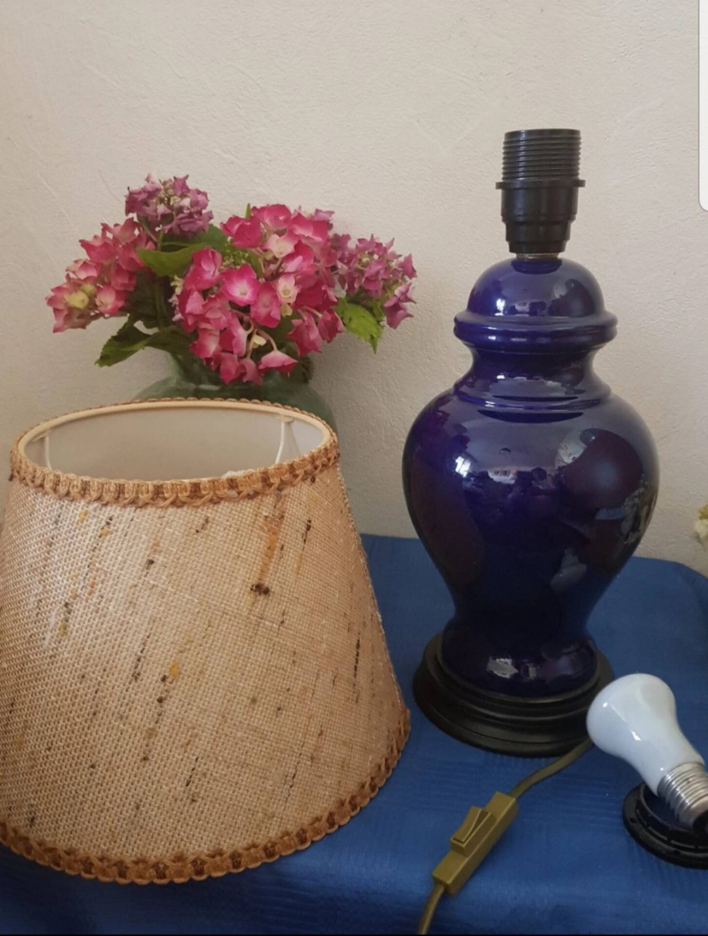 Table lamp, ceramic, vintage