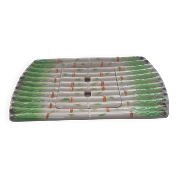 Large asparagus dish in Niderviller slip