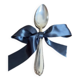 Set of 6 silver metal spoons