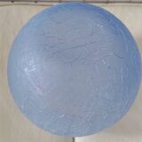 Vase boule verre craquelé