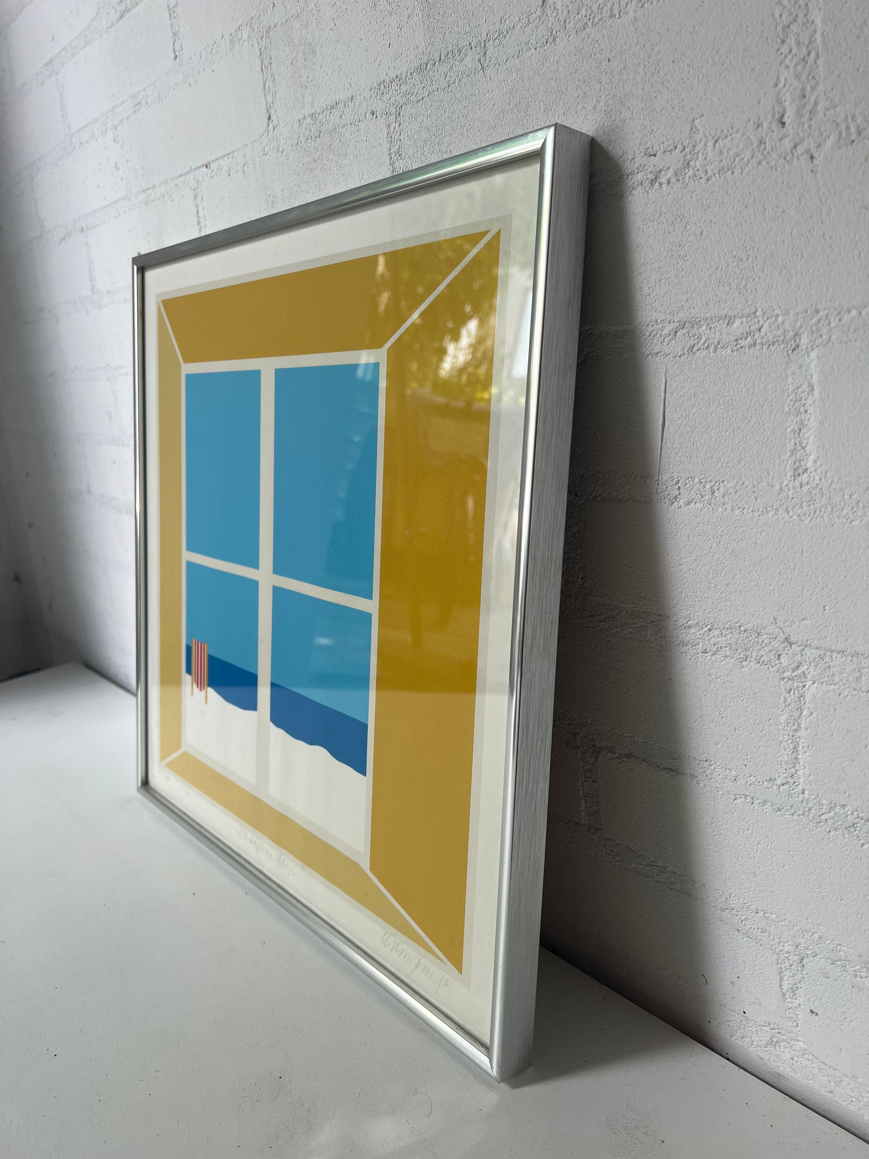 Ole Kortzau lithograph from the 1970s, Copenhagen