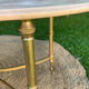 Oval living room table in onyx