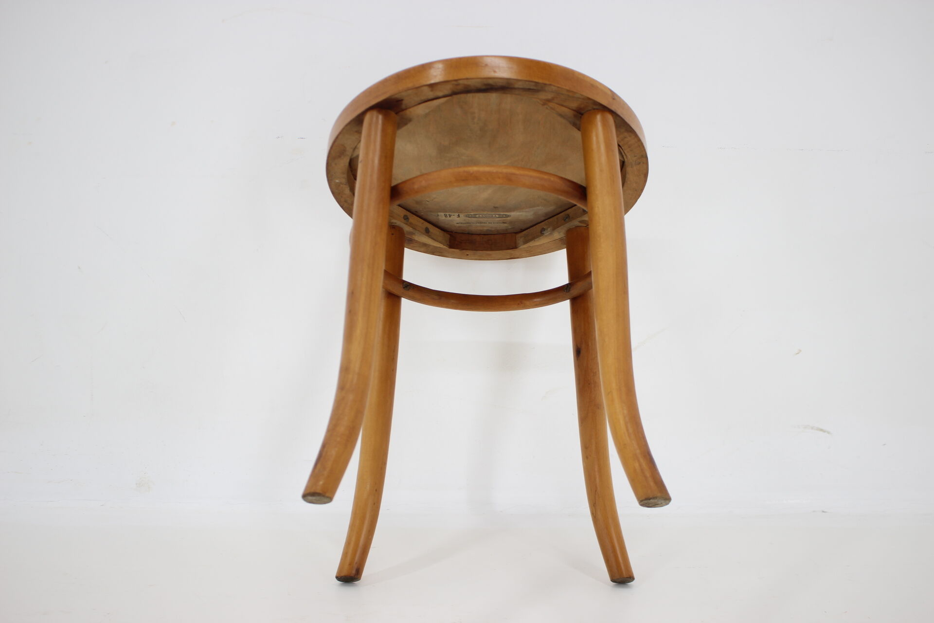 1940s Thonet Stool, Czechoslovakia