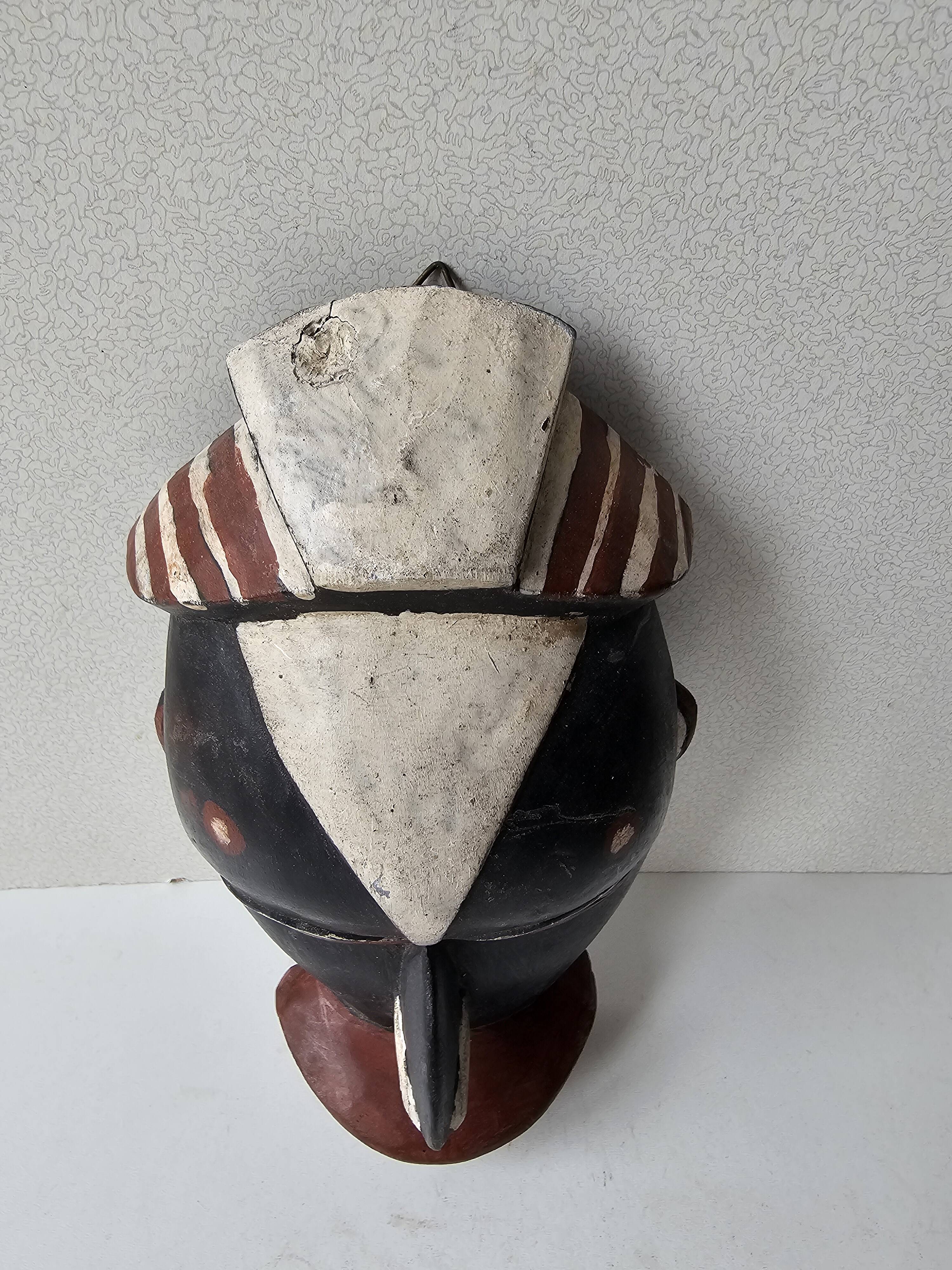 Small African wall mask Galoa Gabon 22cm - Tribal African art