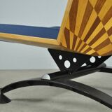 Post modern dutch vintage armchair by mazairac & boonzaaijer, 1980s