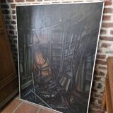 Oil painting on canvas from the 50s/70s