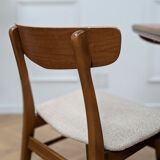 6 Scandinavian teak chairs