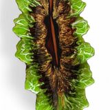 Mid-Century Majolica Centerpiece by Vallauris, Handmade, 1950s France