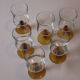 6 vintage stemmed glasses in very good condition