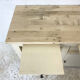 Sideboard beige light top solid wood raw