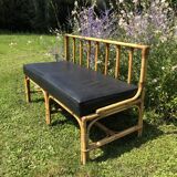 Rattan bench