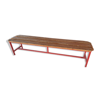 Vintage cloakroom bench