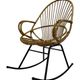 Vintage Dirk van Sliedregt Rohe Noordwolde rattan rocking chair