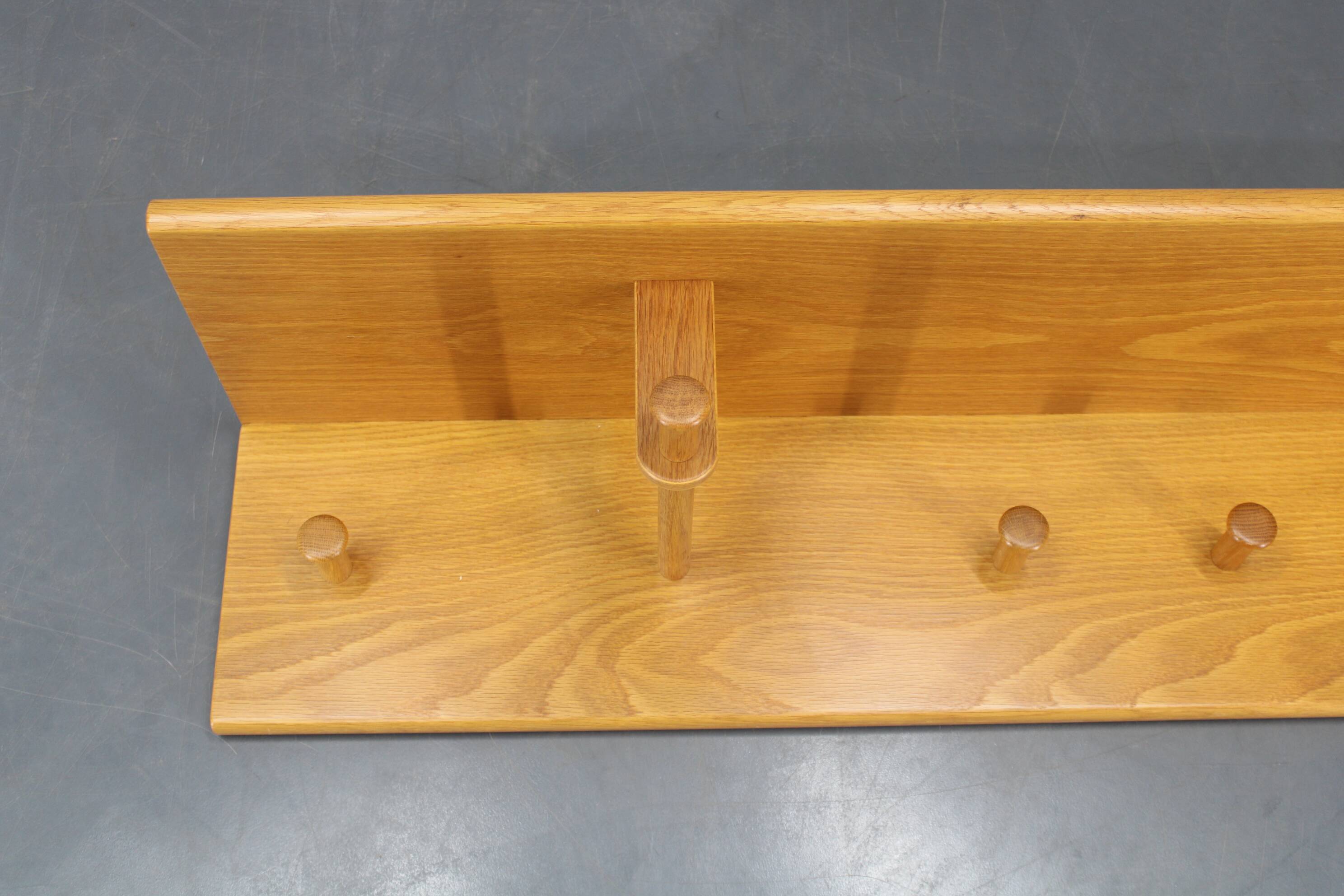 1970s Rare Aksel Kjersgaard Ash Wood Wall Hanger, Denmark