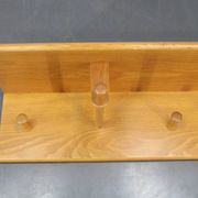 Rare porte manteau mural en bois de frêne Aksel Kjersgaard des années 1970, Danemark