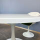 Icône du design de l'ère spatiale : table à manger 'Set-Line' par K. Schäfer pour Lübke, années 1960.