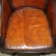 Restored leather captain's or director's chair