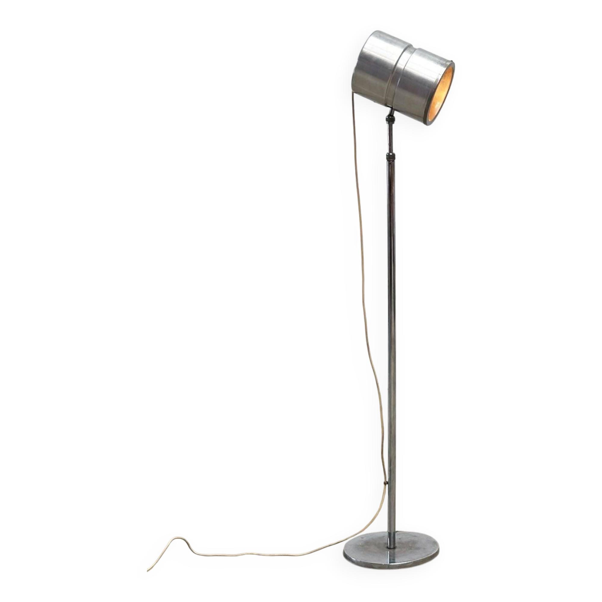 Chrome French floor lamp