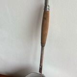 Old ladle aluminum wooden handle
