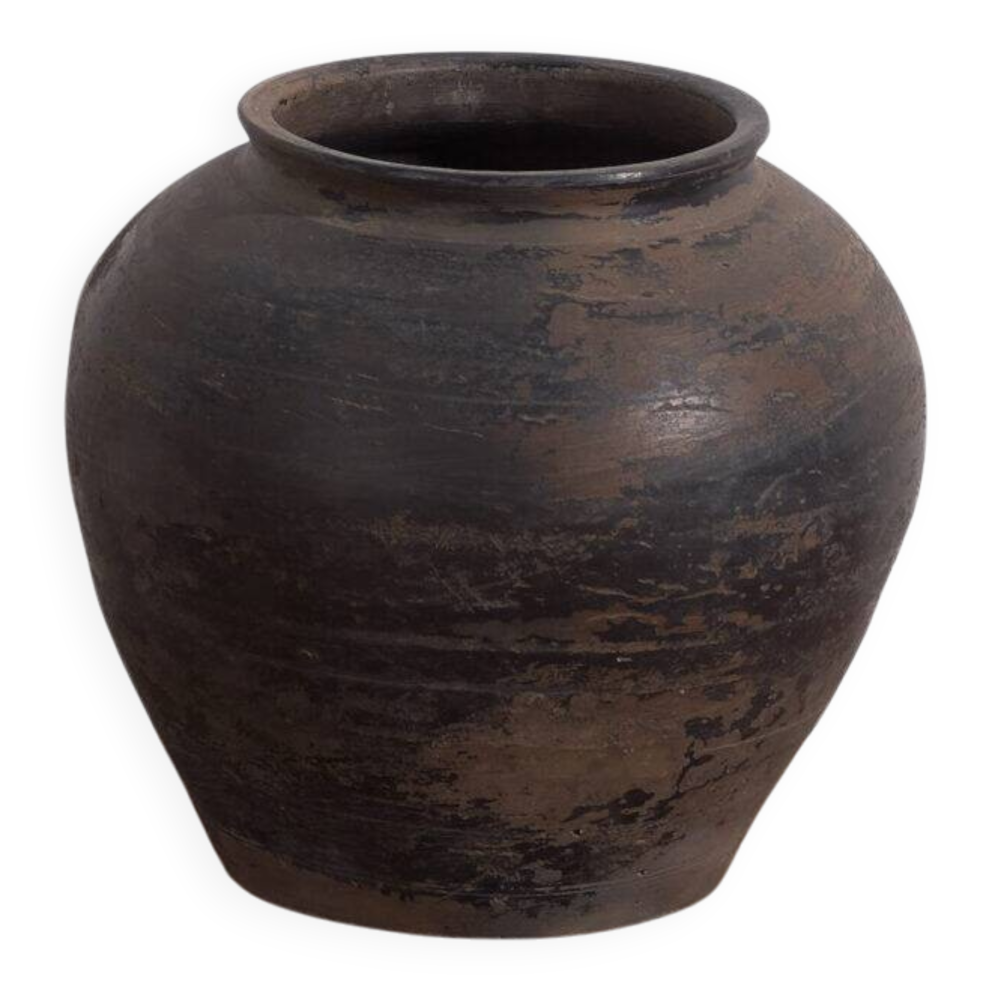 Ancient Asian vase in wabi-sabi style (c.1900) #14