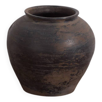 Vase asiatique ancien de style wabi sabi (c.1900) #14