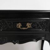 Buffet bas noir de style Louis XV, XXe siècle, France