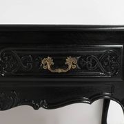 20th Century Louis XV style black low sideboard, France