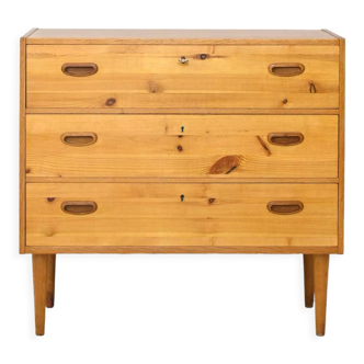 Swedish modern antique chest of drawers from the 1960s