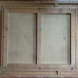 Animated landscape, washerwomen by the river, 81 x 70 cm, Oil on canvas XIXth by E. AYGAL