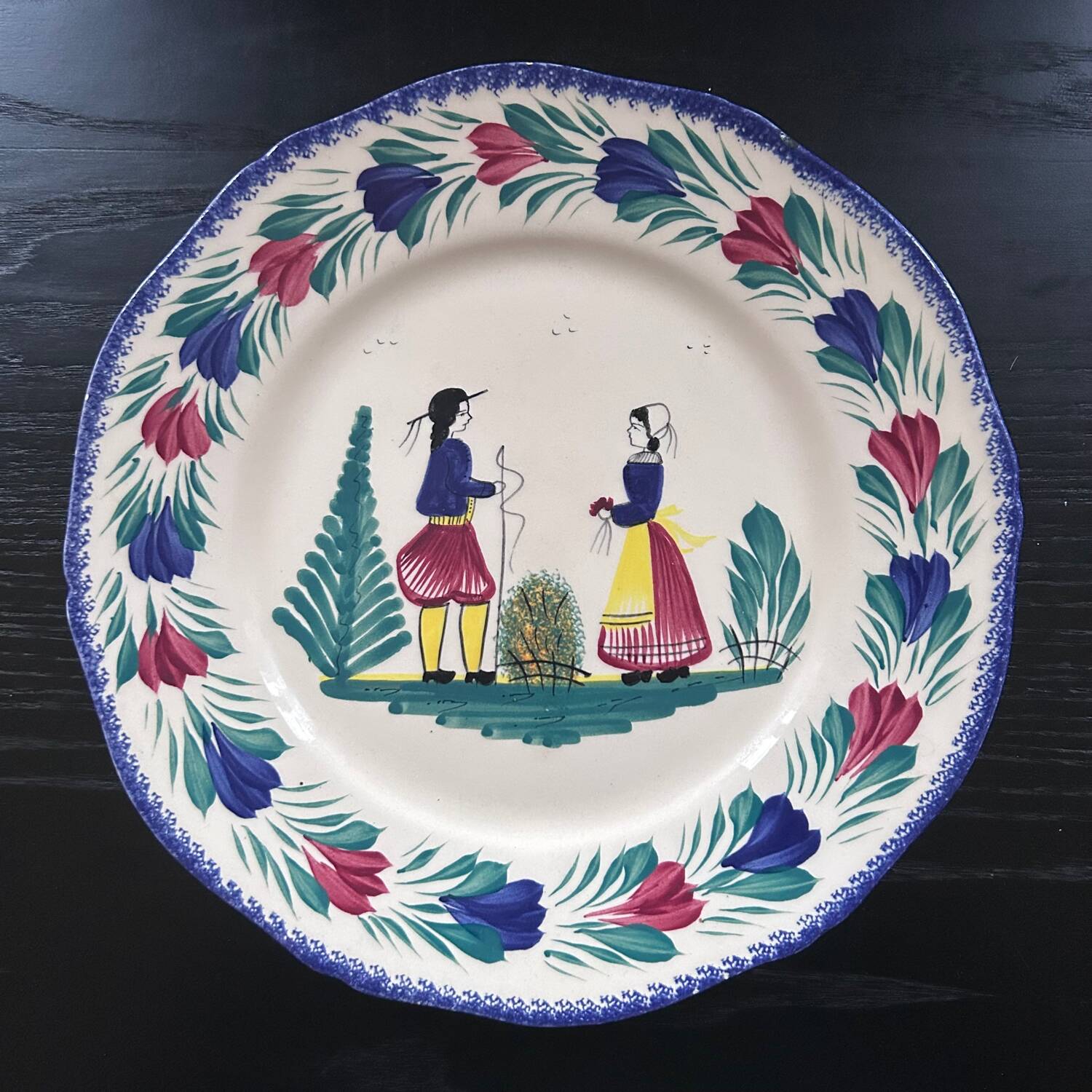 Serving dish HB Henriot Quimper