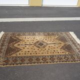 Old carpet from fez morocco very tight wool hand woven