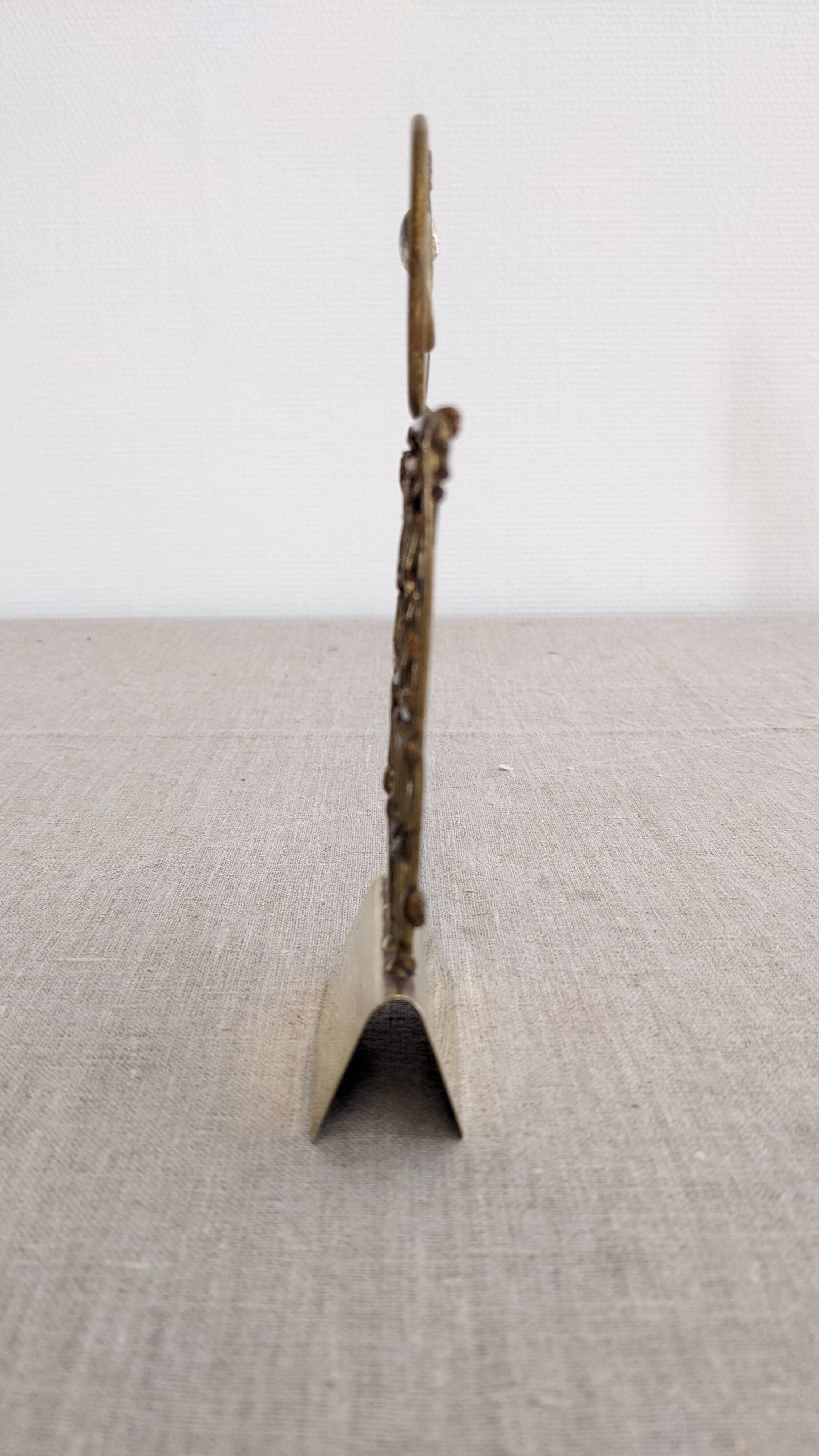 Brutalist sculpture "Goat" in welded brass and copper by Jarc circa 1970