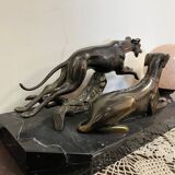 Lampe Art Deco Lévrier