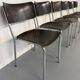 Set of 6 stackable chairs designed by Gustav Hassenpflug, Bauhaus, 1940s.