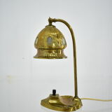 Brass Glass Vintage Table Lamp Style Vienna Secession, 1930s, Austria
