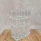 Vintage glass vase with geometric design